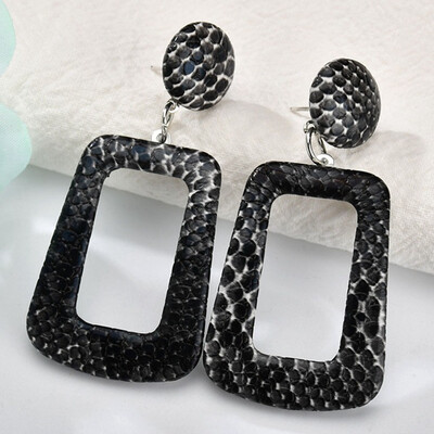 

Square Acrylic Drop Earrings For Ladies Trendy Dangle Earrings Statement Jewelry