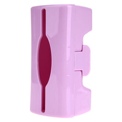 

Home Kitchen Bathroom Wall Mount Plastic Trash Bag Storage Box Organizer