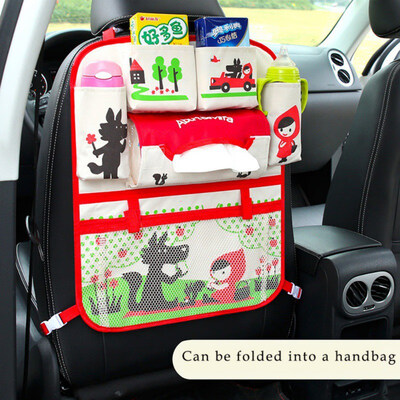 

Car Organizer Cute Cartoon Car Seat Back Storage Bags Hanging Car Organizer Bags Pocket Car styling for Kids