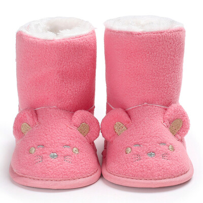 

Cartoon Baby Girl Boy Soft Booties Snow Boots Infant Toddler Newborn Warm Shoes