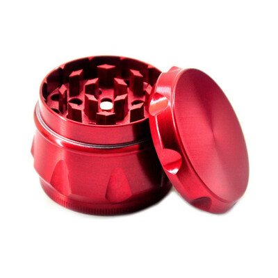 

Metal Hand Tobacco Grinder Barrel Shape Spice Crusher 4 Layers Premium Herb Mill
