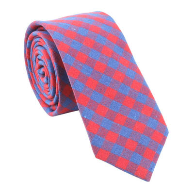 

Fashion Men Plaid Print Business Bow Tie Slim Cotton Neckties Casual Decor