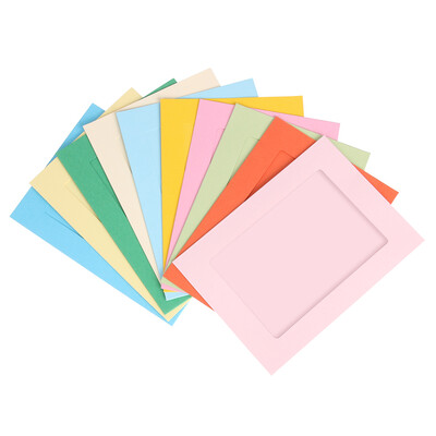 

DIY photo wall creative ten color paper hanging album combination