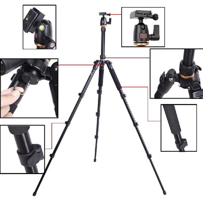 

Beike BK-555 Tripod for SLR Camera Ball Head Portable Travel Folded