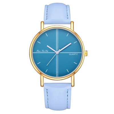 

Business Women Watches Golden Border Scale Dial Ladies Fashion Quartz Wristwatch Leather Strap Clock Casual Relojes Para Mujer50