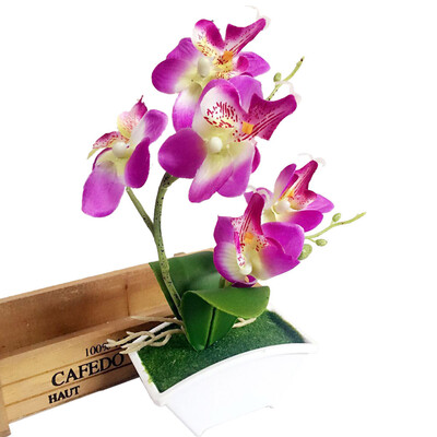 

Gobestart Double Fork Butterfly Orchid Plant Bonsai Creative Flower Arranging Accessories