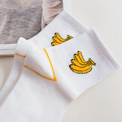 

Christmas Cute Fruit Strawberry Milk Pink White Women Cotton Socks Japanese Funny Socks Cartoon Socks Christmas Gift