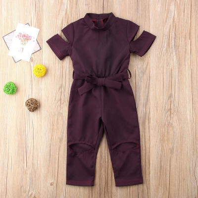 

Hot fashion Baby Kinder Baby Mädchen Löcher Spielanzug Bodysuit Overall Outfits Kleidung