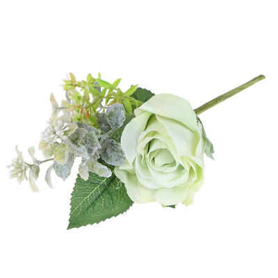 

DIY Artificial Fabric Champagne Rose Flowers for Wedding Home Decoration