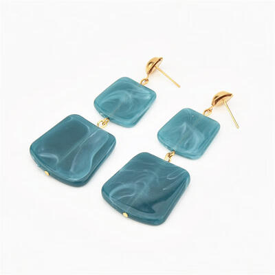 

Hot Sale Earrings Geometric Square Acrylic Earings Fashion Jewelry Long Statement Dangle Drop Earrings For Women Brincos Bijoux