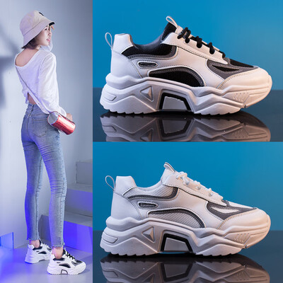 

Net red shoes platform sports shoes mesh luminous old shoes