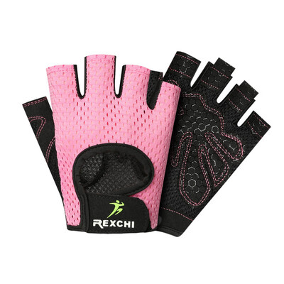 

Half Finger Non-slip Unisex 1 Pair Gloves Elastic Silicone Pads Workout Training