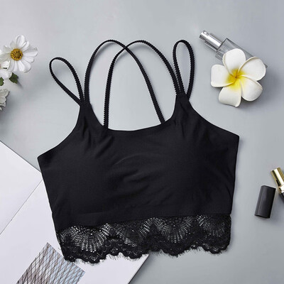 

Sexy Women Lace Strap Bras Tube Vest 2019 Fashion Lady Chest Wrap Girl Vest Underwear