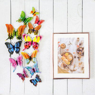 

〖Follure〗12x 3D Butterfly Wall Sticker Fridge Magnet Room Decor Decal Applique Home Decor