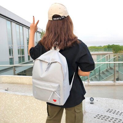 

New Fashion Womens Portable Backpack Casual Wild Cute Love Printing Backpack