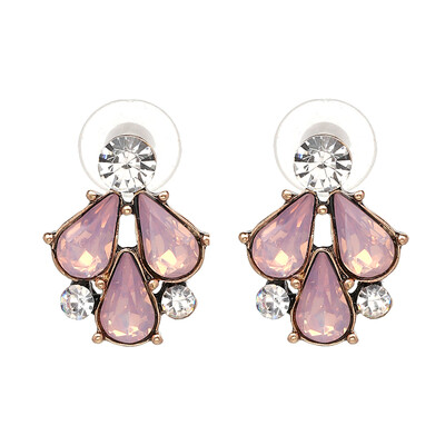 

2019 New Arrival Acrylic Opal Stone Stud Earrings for Women Personality Insect Shape Statement Fashion Jewelry J50065