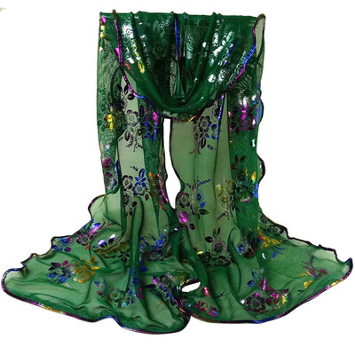 

Gobestart Women Colorful Flower Printing Lace Scarf Long Soft Wrap Shawl Stole Pashmina