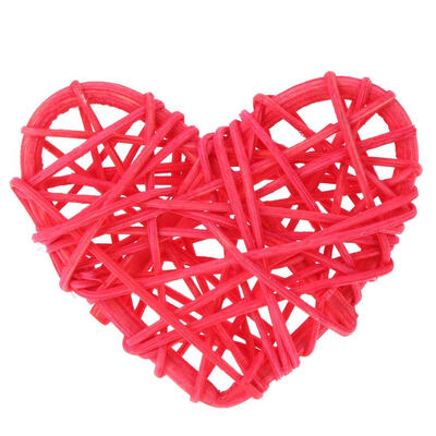 

5pcs Cute Heart Rattan Ball DIY Ornament Birthday Wedding Party Decor Gifts