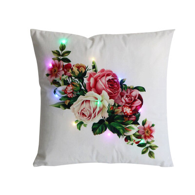 

Siaonvr New LED Pillowcase Light Up Cushion Cover Throw Pillow Case