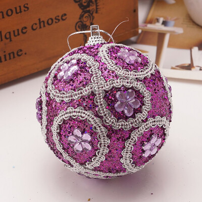 

Tailored Christmas Rhinestone Glitter Baubles Ball Xmas Tree Ornament Decoration 8CM