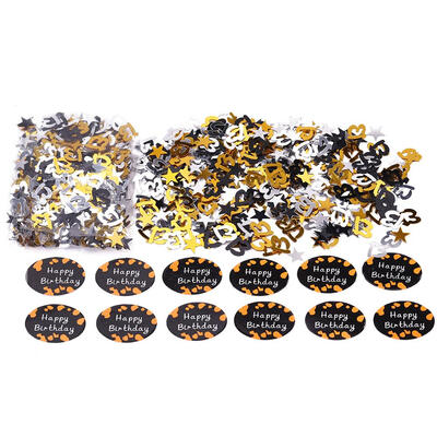 

600pcspack Number Confetti Star Happy Birthday Push Popper Tissue Paper