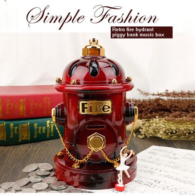

Gobestart Fire Hydrant Box Christmas Birthday Holiday Gift Music Box Best Gift Table Decor