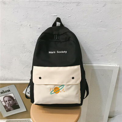 

Insfeng schoolbag female Korean version senior high school students Harajuku canvas junior high school girls japanese Shoulder Bag