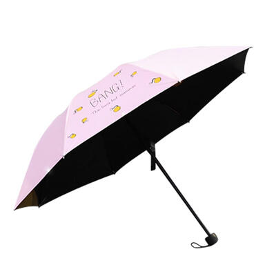 

Creative Cartoon Tri-Fold Umbrella Fashion Simple Sunscreen Rain Umbrellas