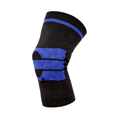 

Basketball Support Silicone Padded Knee Pads Breathable Kneepad Protection Blackwhite