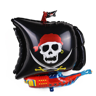 

FUNNYBUNNY 1 Piece Foil Mylar Balloons Pirate Balloon Party Baby Shower Decorations