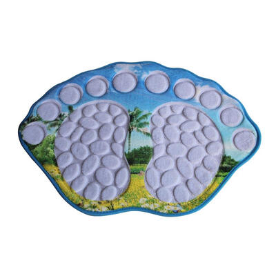 

3D Print Floor Mat Emboss Pebble Feet Anti-Skid Bedroom Kitchen Bath Carpet