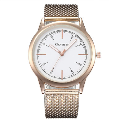 

Creative ladies new simulation plastic mesh belt watch P