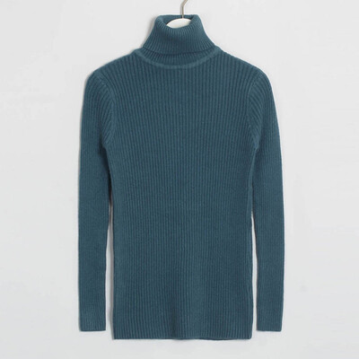 

〖Follure〗Womens Fashion Long Sleeve Turtlen Neck Bodycon Knitted Sweater Wrap Pullover