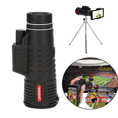 

〖Follure〗50X60 Zoom Optical HD Lens Monocular Telescope Tripod Clip For Universal Phone