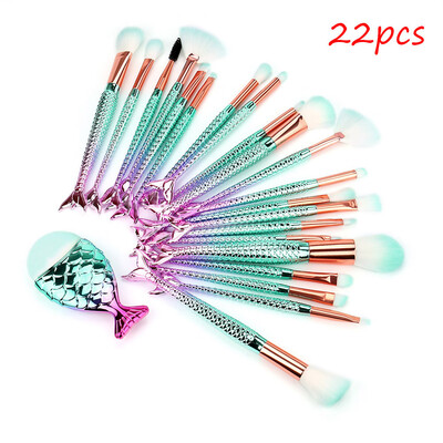 

Toponeto 22PCS Make Up Foundation Eyebrow Eyeliner Blush Cosmetic Concealer Brushes