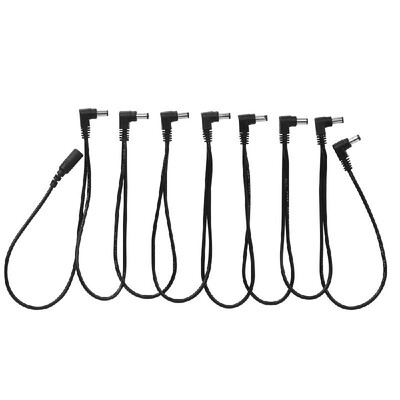 

8 Ways Right Angle Daisy Chain Power Line Cable 18V 2A for Guitar Effects Pedals Power Supply