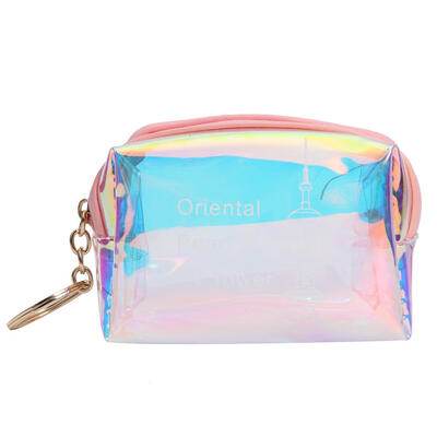 

Short Zipper Clutch Women Money Coin Purse Transparent PVC Jelly Wallet
