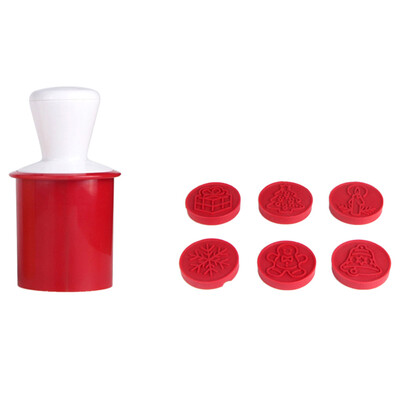 

Tailored 6pcs set Cartoon Stamps Molds Christmas Tree Cookie Tools Cake Decoration Bakeware Kitchen Gadgets Accessories Supplies