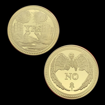 

Creative Yes Or No Make A Decision Coin Collection Love Gold Lightweight fashion Coins