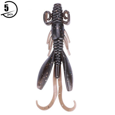 

Greensen 5pcs 11cm Swimbaits Fish Lures Soft Baits Artificial Shrimp Sea Fishing Bait