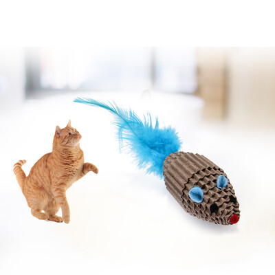 

Cat Feather Catnip Mice Toy Cats Scratcher Post Toys Mint False Mouse Toy Natural Catnip Teeth Cleaning Playing Chew Claw Toy