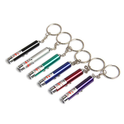 

6pcs Multi-function Mini LED Small Flashlight Button Battery Infrared Ray Key Ring Pointer Pen