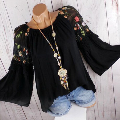 

Plus Size Boho Women Long Sleeve Kaftan Baggy Blouse T Shirt Tops Casual Tunic