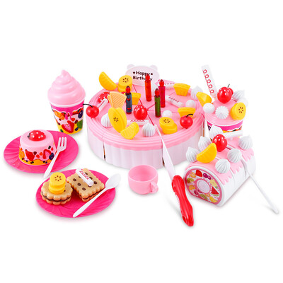 

73PCS Birthday Party Food Fruit Cake Play Toy for Kids