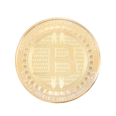 

Gold Plated Iron Bitcoin Commemorative Antique BTC Coin Art Collection Gift