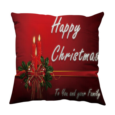

Tailored Christmas Pillow Case Glitter Cotton Soft Sofa Throw Cushion Cover Home Decor