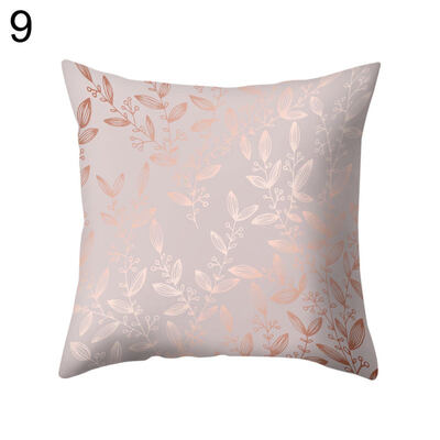 

Pink Geometric Pattern Throw Pillow Case Cushion Cover Sofa Bedding Articles