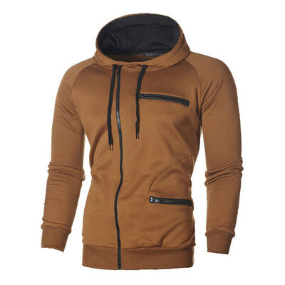

Men Zipper Hoodies Hooded Jacket Sweatshirt Casual Clothing Gym Fitness Jogging