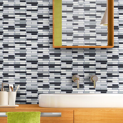 

4 Pcs 3D Wallpaper Kitchen Bathroom Wall Stickers Home Furnishing Decoration Ceramic Tile Wallpaper