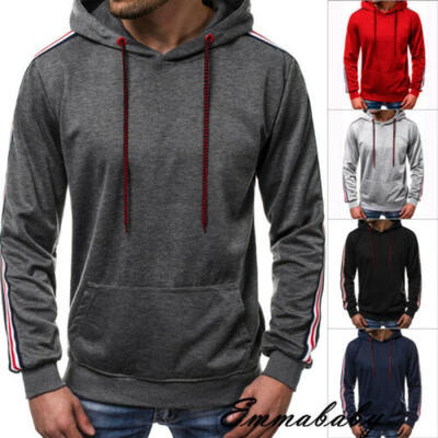 

Mens Winter Hoodies Slim Fit Hooded Sweatshirt Outwear Sweater Warm Coat Jacket